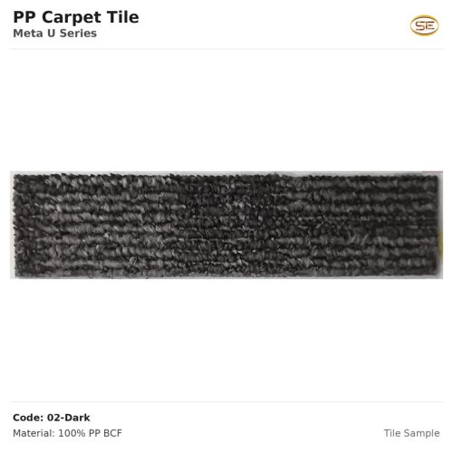 PP Carpet Tile Meta U Series 02-Dark Sample