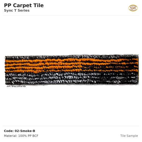 PP Carpet Tile Sync T Series 02-Smoke-B Sample
