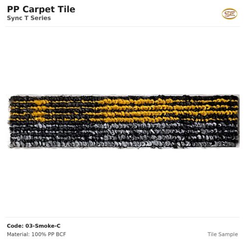 PP Carpet Tile Sync T Series 03-Smoke-C Sample