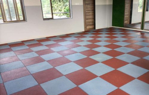 44 outdoor checkered flooring